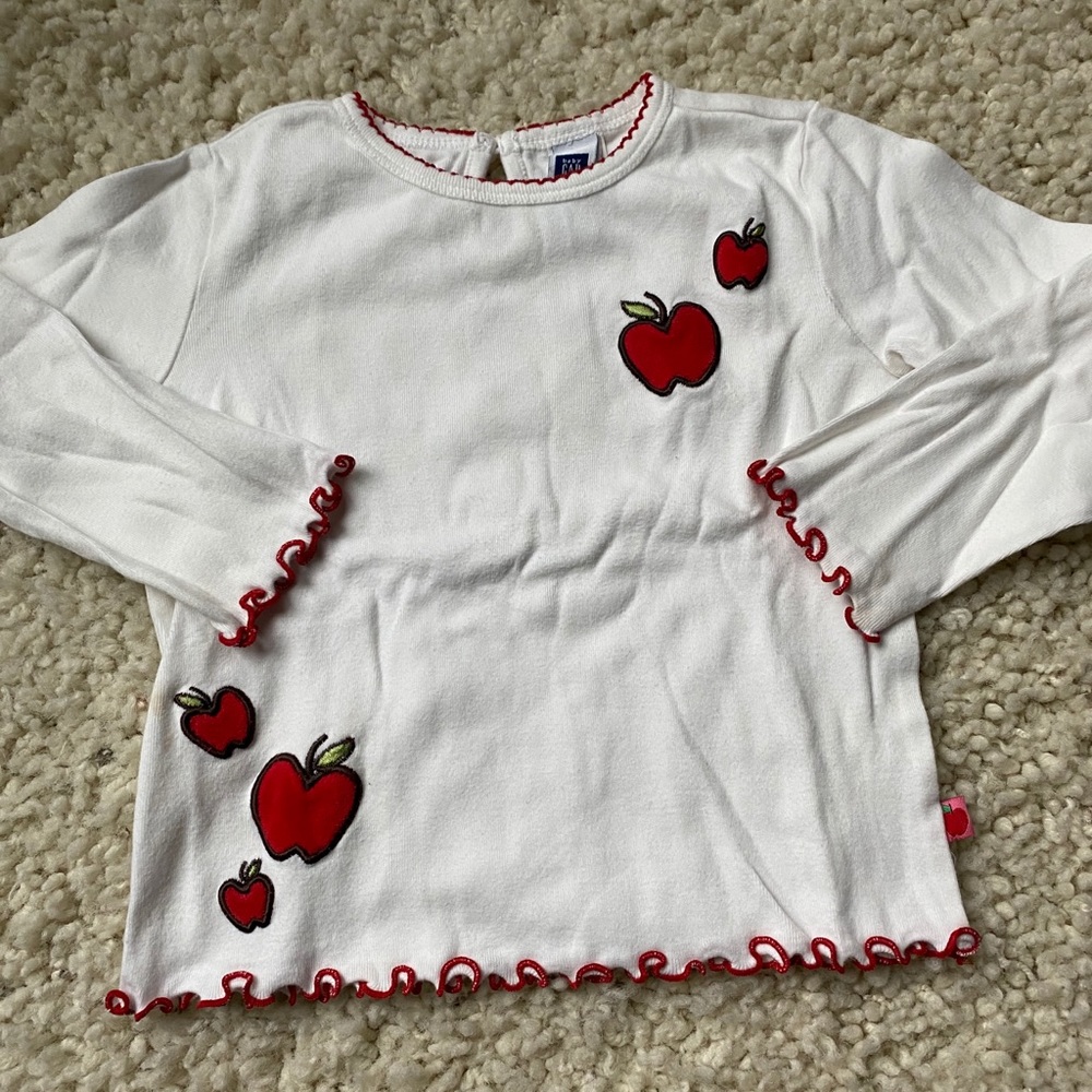 Baby Gap Long Sleeve Apple Shirt